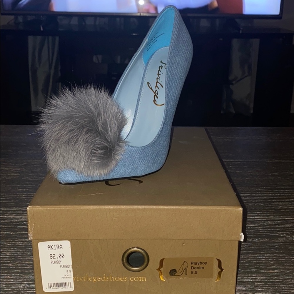 Playboy Denim summer heel